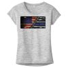 OCSO Multi-Colors Sublimatable Ladies PosiCharge Electric Heather Sporty Tee Thumbnail