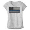 OCSO Multi-Colors Sublimatable Ladies PosiCharge Electric Heather Sporty Tee Thumbnail