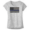 OCSO Multi-Colors Sublimatable Ladies PosiCharge Electric Heather Sporty Tee Thumbnail