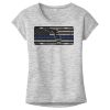 OCSO Multi-Colors Sublimatable Ladies PosiCharge Electric Heather Sporty Tee Thumbnail
