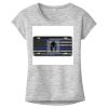 OCSO Multi-Colors Sublimatable Ladies PosiCharge Electric Heather Sporty Tee Thumbnail