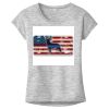 OCSO Multi-Colors Sublimatable Ladies PosiCharge Electric Heather Sporty Tee Thumbnail