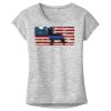 OCSO Multi-Colors Sublimatable Ladies PosiCharge Electric Heather Sporty Tee Thumbnail