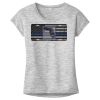 OCSO Multi-Colors Sublimatable Ladies PosiCharge Electric Heather Sporty Tee Thumbnail
