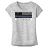 OCSO Multi-Colors Sublimatable Ladies PosiCharge Electric Heather Sporty Tee Thumbnail