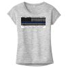 OCSO Multi-Colors Sublimatable Ladies PosiCharge Electric Heather Sporty Tee Thumbnail