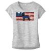 OCSO Multi-Colors Sublimatable Ladies PosiCharge Electric Heather Sporty Tee Thumbnail