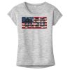 OCSO Multi-Colors Sublimatable Ladies PosiCharge Electric Heather Sporty Tee Thumbnail