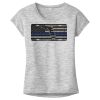 OCSO Multi-Colors Sublimatable Ladies PosiCharge Electric Heather Sporty Tee Thumbnail