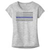 OCSO Multi-Colors Sublimatable Ladies PosiCharge Electric Heather Sporty Tee Thumbnail