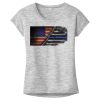 OCSO Multi-Colors Sublimatable Ladies PosiCharge Electric Heather Sporty Tee Thumbnail