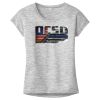 OCSO Multi-Colors Sublimatable Ladies PosiCharge Electric Heather Sporty Tee Thumbnail