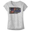 OCSO Multi-Colors Sublimatable Ladies PosiCharge Electric Heather Sporty Tee Thumbnail