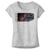 OCSO Multi-Colors Sublimatable Ladies PosiCharge Electric Heather Sporty Tee Thumbnail