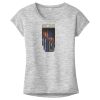OCSO Multi-Colors Sublimatable Ladies PosiCharge Electric Heather Sporty Tee Thumbnail