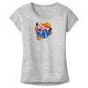 OCSO Multi-Colors Sublimatable Ladies PosiCharge Electric Heather Sporty Tee Thumbnail