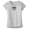 OCSO Multi-Colors Sublimatable Ladies PosiCharge Electric Heather Sporty Tee Thumbnail
