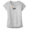 OCSO Multi-Colors Sublimatable Ladies PosiCharge Electric Heather Sporty Tee Thumbnail