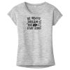 OCSO Multi-Colors Sublimatable Ladies PosiCharge Electric Heather Sporty Tee Thumbnail