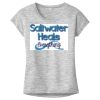 OCSO Multi-Colors Sublimatable Ladies PosiCharge Electric Heather Sporty Tee Thumbnail