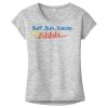 OCSO Multi-Colors Sublimatable Ladies PosiCharge Electric Heather Sporty Tee Thumbnail