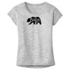 OCSO Multi-Colors Sublimatable Ladies PosiCharge Electric Heather Sporty Tee Thumbnail