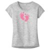 OCSO Multi-Colors Sublimatable Ladies PosiCharge Electric Heather Sporty Tee Thumbnail