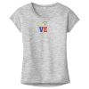 OCSO Multi-Colors Sublimatable Ladies PosiCharge Electric Heather Sporty Tee Thumbnail