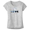 OCSO Multi-Colors Sublimatable Ladies PosiCharge Electric Heather Sporty Tee Thumbnail