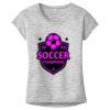 OCSO Multi-Colors Sublimatable Ladies PosiCharge Electric Heather Sporty Tee Thumbnail