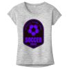 OCSO Multi-Colors Sublimatable Ladies PosiCharge Electric Heather Sporty Tee Thumbnail