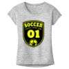 OCSO Multi-Colors Sublimatable Ladies PosiCharge Electric Heather Sporty Tee Thumbnail
