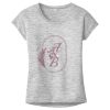 OCSO Multi-Colors Sublimatable Ladies PosiCharge Electric Heather Sporty Tee Thumbnail
