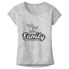 OCSO Multi-Colors Sublimatable Ladies PosiCharge Electric Heather Sporty Tee Thumbnail