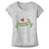 OCSO Multi-Colors Sublimatable Ladies PosiCharge Electric Heather Sporty Tee Thumbnail