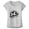 OCSO Multi-Colors Sublimatable Ladies PosiCharge Electric Heather Sporty Tee Thumbnail