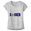 OCSO Multi-Colors Sublimatable Ladies PosiCharge Electric Heather Sporty Tee Thumbnail