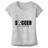 OCSO Multi-Colors Sublimatable Ladies PosiCharge Electric Heather Sporty Tee Thumbnail