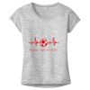 OCSO Multi-Colors Sublimatable Ladies PosiCharge Electric Heather Sporty Tee Thumbnail
