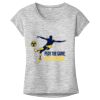 OCSO Multi-Colors Sublimatable Ladies PosiCharge Electric Heather Sporty Tee Thumbnail