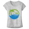 OCSO Multi-Colors Sublimatable Ladies PosiCharge Electric Heather Sporty Tee Thumbnail
