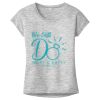 OCSO Multi-Colors Sublimatable Ladies PosiCharge Electric Heather Sporty Tee Thumbnail