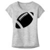 OCSO Multi-Colors Sublimatable Ladies PosiCharge Electric Heather Sporty Tee Thumbnail