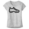 OCSO Multi-Colors Sublimatable Ladies PosiCharge Electric Heather Sporty Tee Thumbnail
