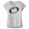 OCSO Multi-Colors Sublimatable Ladies PosiCharge Electric Heather Sporty Tee Thumbnail