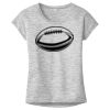 OCSO Multi-Colors Sublimatable Ladies PosiCharge Electric Heather Sporty Tee Thumbnail