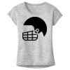 OCSO Multi-Colors Sublimatable Ladies PosiCharge Electric Heather Sporty Tee Thumbnail