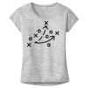 OCSO Multi-Colors Sublimatable Ladies PosiCharge Electric Heather Sporty Tee Thumbnail