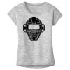 OCSO Multi-Colors Sublimatable Ladies PosiCharge Electric Heather Sporty Tee Thumbnail