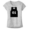 OCSO Multi-Colors Sublimatable Ladies PosiCharge Electric Heather Sporty Tee Thumbnail